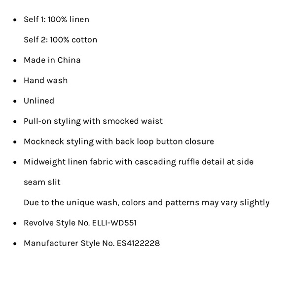 Elliat McKenzie Linen Evening Dress - Picture 4 of 6